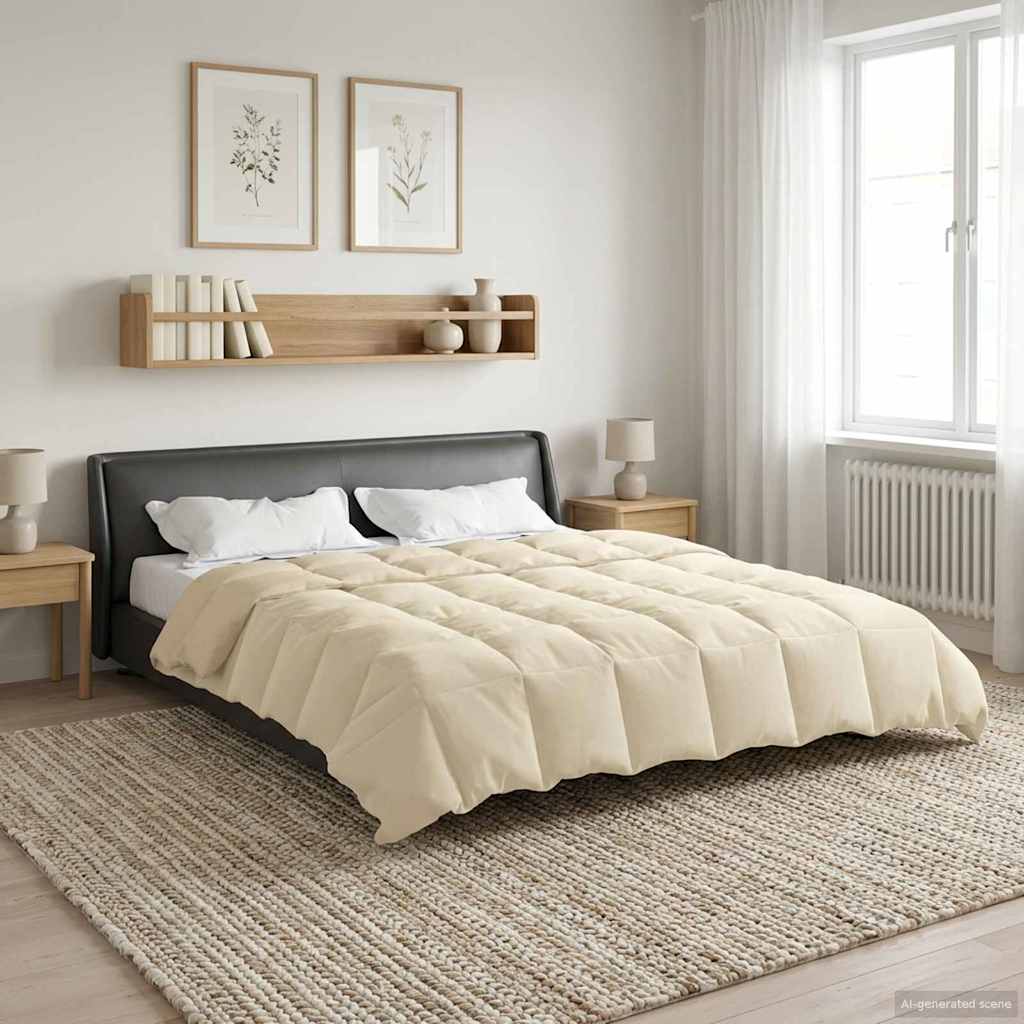 vidaXL Kesäpeitto 200 x 240 cm Kerma