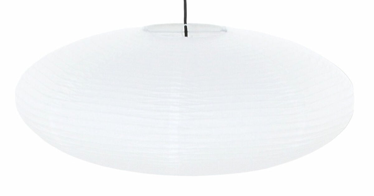 Ufo riisipaperi lampunvarjostin Ø60 cm valkoinen