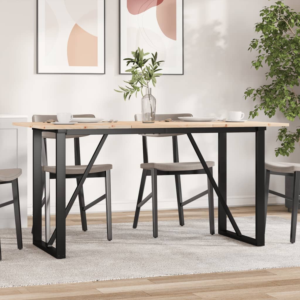 vidaXL Ruokapöytä O-runko 160x80x75 cm